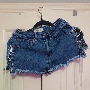 Denim shorts